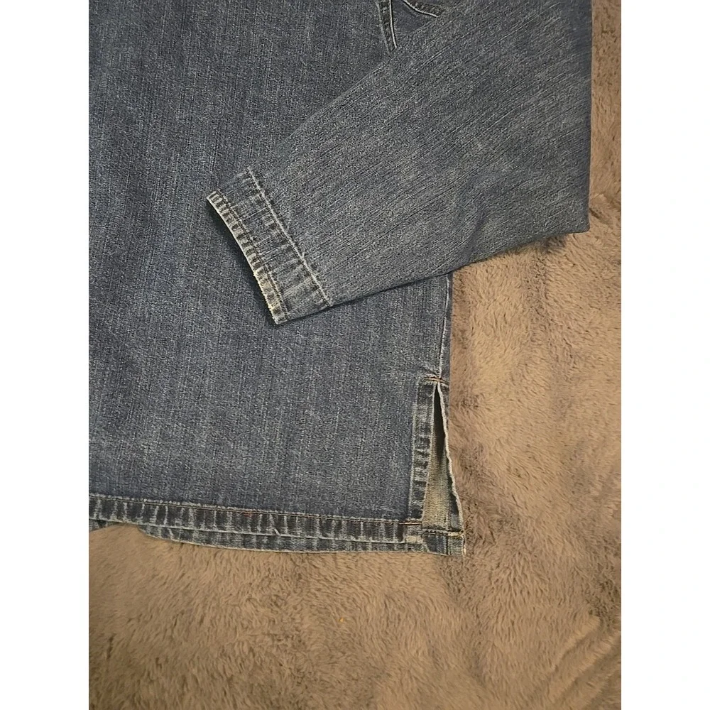 Vtg French Dressing FDJ Denim Jacket Womens 14 Paris Keystone Made In Canada 90s